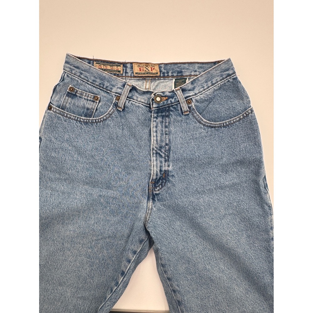 Vintage EXP Jeans by Express High Waisted Mom Jeans Blue Size 11/12 Made in USA - Picture 2 of 9